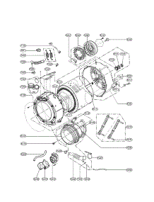 Drum And Tub Assembly Parts parts for Lg Washer WM3431HW01 / from AppliancePartsPros.com