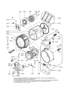 Drum And Tub Assembly Parts parts for Lg Washer WM3550HWCA / from AppliancePartsPros.com