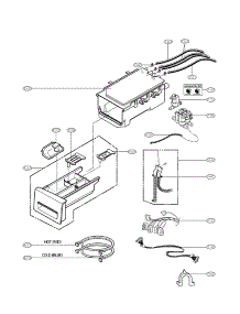 Dispenser Assembly Parts parts for Lg Washer WM3550HWCA / from AppliancePartsPros.com