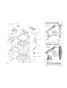 Top Cover Assembly Parts parts for Lg Washer WM3570HWA / 00 from AppliancePartsPros.com
