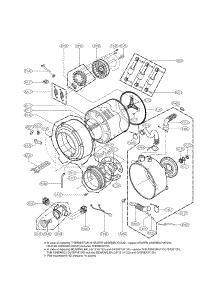 Drum And Tub Assembly Parts parts for Lg Washer WM3987HW / from AppliancePartsPros.com