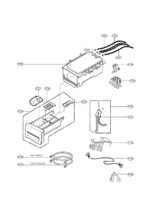 Dispenser Assembly Parats parts for Lg Washer WM3987HW / from AppliancePartsPros.com