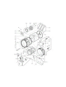Drum And Tub Parts parts for Lg Washer WM4270HVA / 00 from AppliancePartsPros.com