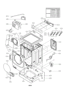 Top Cover Assembly Parts parts for Lg Washer WM8500HVA / from AppliancePartsPros.com