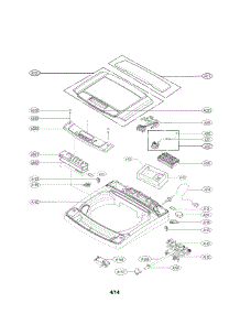Top Cover Parts parts for Lg Washer WT1001CW / from AppliancePartsPros.com