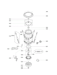 Tub Parts parts for Lg Washer WT1101CW / from AppliancePartsPros.com