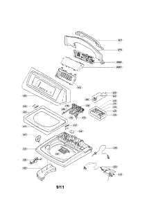 Top Cover Assemlby Parts parts for Lg Washer WT4801CW / from AppliancePartsPros.com