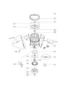 Tub Assembl parts for Lg Washer WT5270CW / from AppliancePartsPros.com