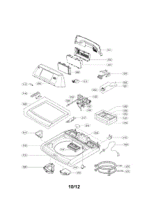 Top Cover Assembly Parts parts for Lg Washer WT6001HV / from AppliancePartsPros.com