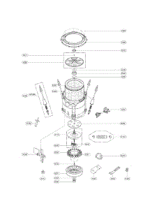 Tub Assembly Parts parts for Lg Washer WT6001HV / from AppliancePartsPros.com