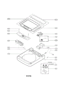 Top Cover Parts parts for Lg Washer WT901CW / from AppliancePartsPros.com
