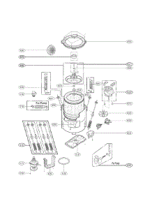 Outer Tube Parts parts for Lg Washer WT901CW / from AppliancePartsPros.com