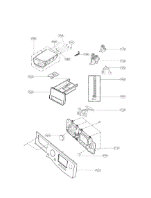 Control Panel And Dispenser Parts parts for Lg Washer Dryer Combo WM3477HW / from AppliancePartsPros.com