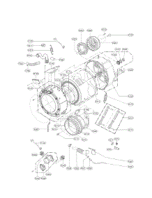 Drum And Tub Parts parts for Lg Washer Dryer Combo WM3477HW / from AppliancePartsPros.com