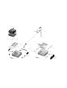 Basket & Duct parts for Samsung Dishwasher DW80H9940US/AA / 0000 from AppliancePartsPros.com