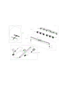 Motion Assy parts for Samsung Dishwasher DW80H9940US/AA / 0000 from AppliancePartsPros.com