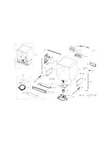 Case Assy parts for Samsung Dishwasher DW80H9940US/AA / 0000 from AppliancePartsPros.com