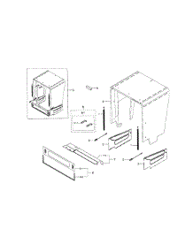 Case parts for Samsung Dishwasher DW80J3020UW/AA / 0000 from AppliancePartsPros.com
