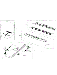 Motion Assy parts for Samsung Dishwasher DW80J7550UW/AA / 0000 from AppliancePartsPros.com