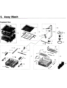 Wash Asy parts for Samsung Dishwasher DW80K7050US/AA / 0000 from AppliancePartsPros.com