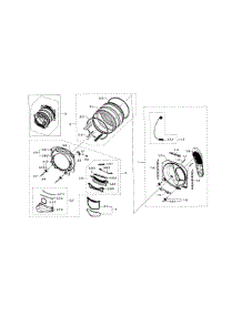 Drum parts for Samsung Dryer DV395ETPARA/A1 / 0000 from AppliancePartsPros.com