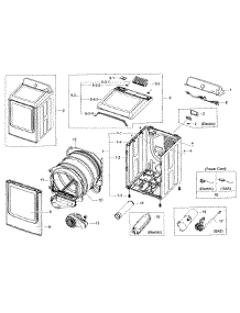 Main Assy parts for Samsung Dryer DV40J3000EW/A2 / 0000 from AppliancePartsPros.com
