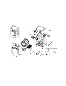 Main Assy parts for Samsung Dryer DV42H5600EW/A3 / 0000 from AppliancePartsPros.com
