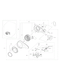 Motor Duct parts for Samsung Dryer DV45K6500GV/A3 / 0000 from AppliancePartsPros.com
