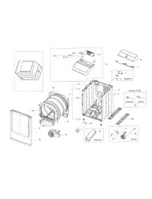 Main Asy parts for Samsung Dryer DV45K7600EW/A3 / 0000 from AppliancePartsPros.com
