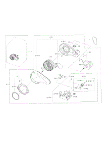 Motor Duct parts for Samsung Dryer DV45K7600EW/A3 / 0000 from AppliancePartsPros.com