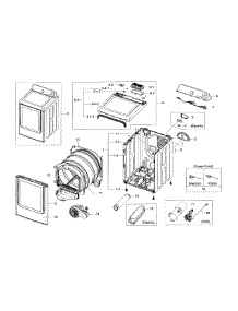 Main Assy parts for Samsung Dryer DV48H7400EP/A2 / 0000 from AppliancePartsPros.com