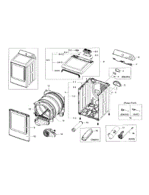 Main Assy parts for Samsung Dryer DV48H7400GP/A2 / 0000 from AppliancePartsPros.com