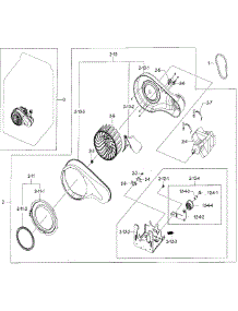 Motor Duct parts for Samsung Dryer DV48J7770GW/A2 / 0000 from AppliancePartsPros.com