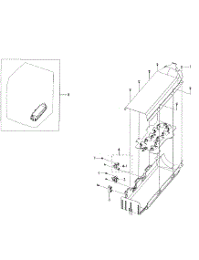 Duct Heater parts for Samsung Dryer DV50K7500EV/A3 / 0001 from AppliancePartsPros.com