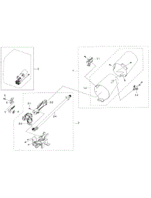 Duct & Burner parts for Samsung Dryer DV50K7500GW/A3 / 0001 from AppliancePartsPros.com