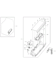 Duct parts for Samsung Dryer DV50K8600EV/A3 / 0001 from AppliancePartsPros.com