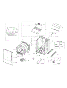 Main Asy parts for Samsung Dryer DV50K8600EV/A3 / 0000 from AppliancePartsPros.com