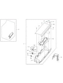 Duct Heater parts for Samsung Dryer DV50K8600EW/A3 / 0001 from AppliancePartsPros.com