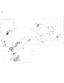 Duct & Burner parts for Samsung Dryer DV50K8600GV/A3 / 0000 from AppliancePartsPros.com
