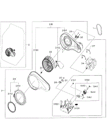 Motor / Duct parts for Samsung Dryer DV52J8700EP/A2 / 0000 from AppliancePartsPros.com