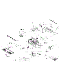 Main Asy parts for Samsung Microwave ME16K3000AS/AA / 0000 from AppliancePartsPros.com