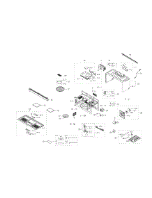 Main Asy parts for Samsung Microwave ME16K3000AW/AA / 0000 from AppliancePartsPros.com