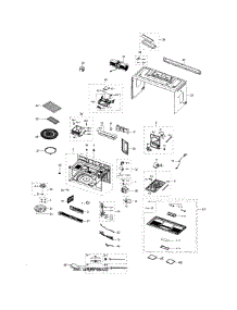 Main Assy parts for Samsung Microwave ME20H705MSW/AA / 0001 from AppliancePartsPros.com