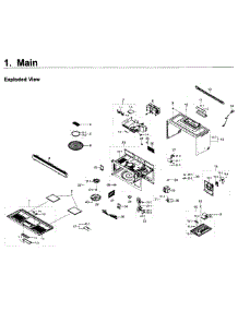 Main Asy parts for Samsung Microwave SMH1611B/XAA / 0000 from AppliancePartsPros.com