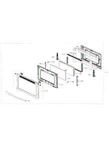 Door Assy parts for Samsung Range NE58H9950WS/AA / 0002 from AppliancePartsPros.com