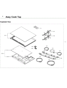 Cooktop parts for Samsung Range NE58K9500SG/AA / 0001 from AppliancePartsPros.com