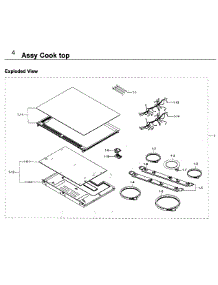 Cooktop parts for Samsung Range NE58K9500SG/AA / 0000 from AppliancePartsPros.com