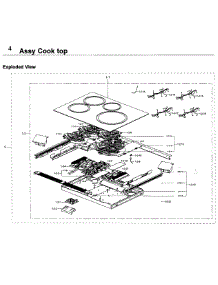 Cooktop parts for Samsung Range NE58K9560WS/AA / 0000 from AppliancePartsPros.com