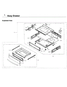 Drawer parts for Samsung Range NE58K9560WS/AA / 0000 from AppliancePartsPros.com