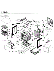 Main Asy parts for Samsung Range NE58K9850WG/AA / 0000 from AppliancePartsPros.com